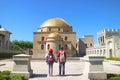 Couple Visiting the Akhmediye Mosque, an Outstanding Building inside the Rabati Castle, Akhaltsikhe, Georgia
