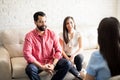 Couple visiting psychologist for consultation Royalty Free Stock Photo