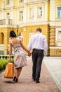 Couple walking away Royalty Free Stock Photo