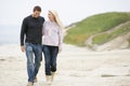 Couple walking at beach