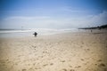 Couple walking kuta beach bali