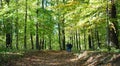 Couple walking in nature