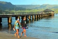 Couple walking in a tranquil setting