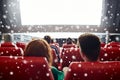 Couple watching movie in theater or cinema Royalty Free Stock Photo