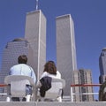 Couple watching the World Trade Center