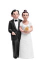 Couple wedding cake topper Royalty Free Stock Photo