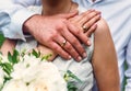 Couple with wedding rings