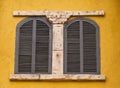 Couple windows in old style designed