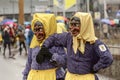 Couple of witches at Carnival parade, Stuttgart