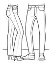 Couple wearing trousers