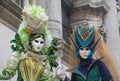 Couple of wonderful costumes in Venice, Italy. Carnival