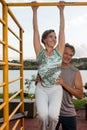 Couple Working Out Royalty Free Stock Photo