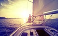 Couple on the yacht