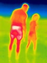 couple of young people infrared Royalty Free Stock Photo