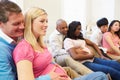 Couples Attending Ante Natal Class Together Royalty Free Stock Photo