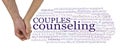 Couples Counselling word cloud banner background Royalty Free Stock Photo