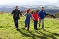 Couples on country walk Royalty Free Stock Photo