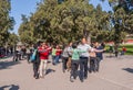 Couples dance in park of Temple of Heaven, Beijing, China