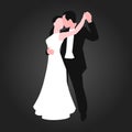 Couples dancing latin american romantic person and people dance man with woman ballroom entertainment together tango Royalty Free Stock Photo