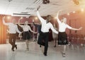 Couples enjoying tap dance Royalty Free Stock Photo