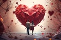 Couples Expressing Love Through HeartShaped