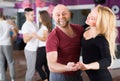 Couples having dancing class Royalty Free Stock Photo