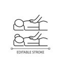 Couples massage linear icon