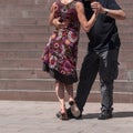 couples of tango dancers