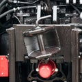 Coupling device of a modern tractor Royalty Free Stock Photo
