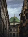 Coupola of the Hofburg seen from the Hofgasse street in Innsbruck