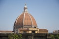 A coupole of Florences Cathedral, aka Duomo from the Palazzo Vecchio terrace Royalty Free Stock Photo