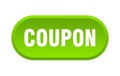 coupon button. rounded sign on white background Royalty Free Stock Photo