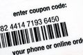 Coupon code for online or in-store purchase