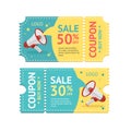 Coupon Sale. Vector