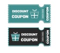 Coupons save on discount for half price.For web and mobile applications, illustration template design.