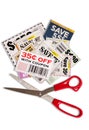 Coupons With Scissors XXXL Royalty Free Stock Photo