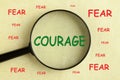 Courage Fear Concept Royalty Free Stock Photo