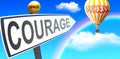 Courage leads to success