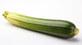 Luscious Courgette: Isolated Beauty on White