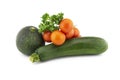 Courgette or zucchini, cherry tomato and parsley Royalty Free Stock Photo