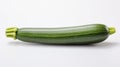 Courgetti or zucchini on a white background generated by AI tool. Royalty Free Stock Photo