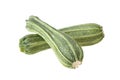 Courgettes Costata Romanesco on white Royalty Free Stock Photo