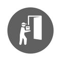 Courier, deliver, deliverable icon. Gray vector graphics Royalty Free Stock Photo