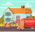 Courier Delivery Service Orthogonal Composition