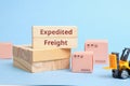 Courier Industry Term expedited freight. Fast and expensive delivery