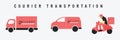 Courier Transportation Icon