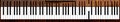 Courious piano keys Royalty Free Stock Photo