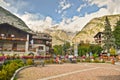 Courmayeur - Italian alps city Royalty Free Stock Photo