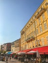 Cours Saleya town square and market, Nice, France Royalty Free Stock Photo