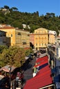 Cours Saleya town square and market, Nice, France Royalty Free Stock Photo